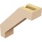 Ekena Millwork 3-inch W x 10-inch D x 10-inch H Burlington Rough Cedar Woodgrain TimberThane Knee Brace, Primed BRCUR03X10X10BURRCPR - alternate 5